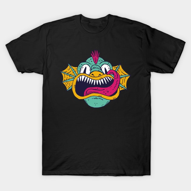 Lake monster is hungry T-Shirt by rueckemashirt